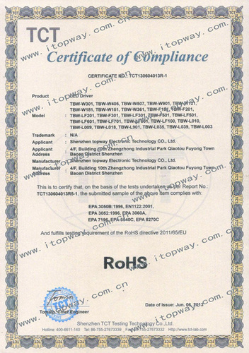CE证书ROHS